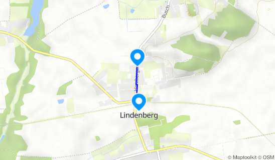 Kartenausschnitt Bahnhof Lindenberg